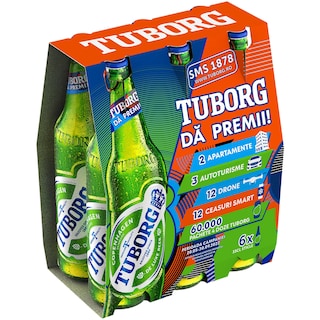 Tuborg | Bere blonda  6x0.33L