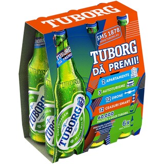Tuborg | Bere blonda  6x0.33L