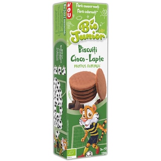 Bio Junior | Biscuiti eco ciocolata cu lapte 120g