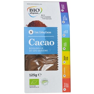 Bio All Green | Cacao eco cu 10-12% grasime 125g