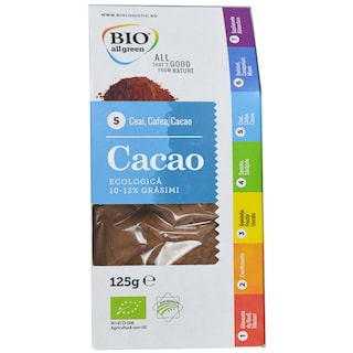 Bio All Green | Cacao eco cu 10-12% grasime 125g