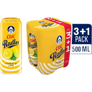 Ciuc Radler | Bere cu limonada, 1.9% alc. 3+1x0.5L