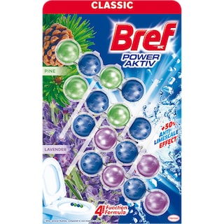 Bref | Odorizant toaleta pin si lavanda 4x50g