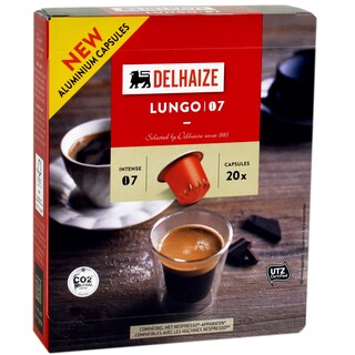 Delhaize | Cafea Lungo 07, 20 capsule 100g