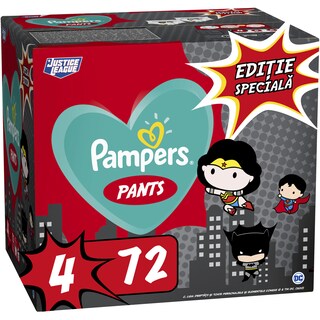 Pampers | Scutece chilotel bebelusi Marimea 4, 9-15 kg, 72 buc