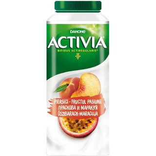 Activia | Iaurt de baut cu piersici si fructul pasiunii 320g