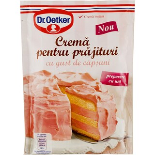 Dr. Oetker | Crema pentru prajituri cu gust de capsuni 140g