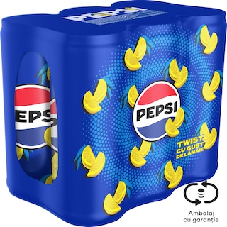 Pepsi | Twist | Bautura racoritoare carbogazoasa cu suc de lamaie 6x330ml