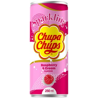Chupa Chups | Bautura racoritoare carbogazoasa cu aroma de zmeura 250ml