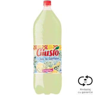 Giusto | Bautura racoritoare carbogazoasa Soc si lamaie 2.5L