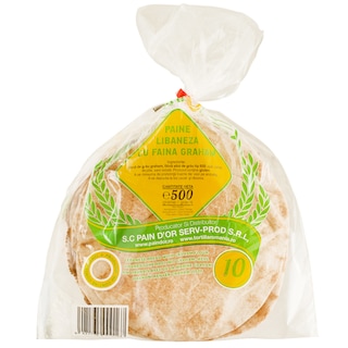 Pain d'Or | Lipie libaneza cu graham 500G