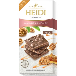 Heidi | Grand'Or | Ciocolata cu lapte cu nuci caramelizate si miere 90g