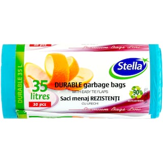 Stella Pack | Saci menajeri cu urechi de 35L, 30 bucati