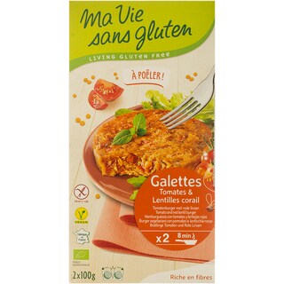 Ma vie sans Gluten | Rondele cu rosii si linte bio 2 bucati 2x100g