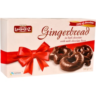 Lambertz | Turta dulce invelita in ciocolata neagra 500g