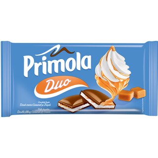 Primola | Ciocolata cu lapte caramel si crema 89g