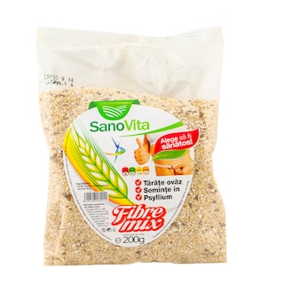 Sano Vita | Fibre mix tarate, seminte de in si Psyllium 200g