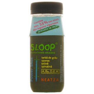 Sloop | Vegi Power Shots Neatza iarba de grau, spanac, telina si spirulina 125ml