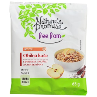 Nature's Promise Free From | Mix pentru terci seminte de chia, mere si scortisoara 65g