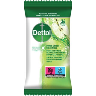 Dettol | Servetele umede dezinfectante suprafete, mar, 36 buc.