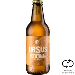 Ursus | Bere nefiltrata de grau 0.33L