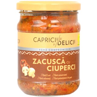 Capricii si Delicii | Zacusca de ciuperci 250g