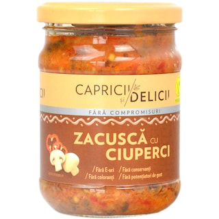Capricii si Delicii | Zacusca de ciuperci 250g