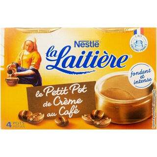 La Laitiere | La Laitiere desert pe baza de lapte si oua cu cafea 4x100g