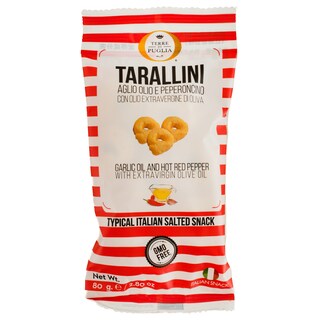 Terre di Puglia | Covrigei cu usturoi, chilli si ulei de masline extravirgin 80g