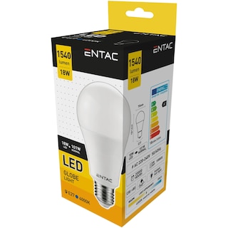 Entac | Bec LED E27 18W (101W) 4000K