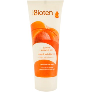 Bioten | Crema exfolianta cu miere si samburi de caise pentru ten normal/ mixt 75ml