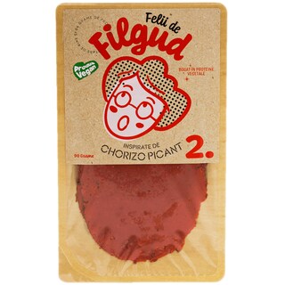 Filgud | Chorizo picant, vegan, felii 90g