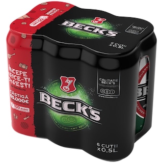 Beck's | Bere blonda superioara 6x0.5L