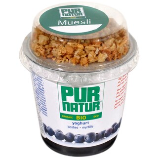 Pur Natur Bio | Iaurt cu afine si musli 160g