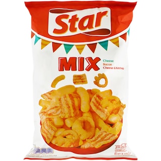 Star | Snacks mix rosu cu aroma de cascaval, bacon si ketchup 100g