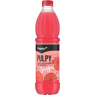 Cappy Pulpy | Bautura racoritoare necarbogazoasa cu suc de grepfrut roz 1.5l