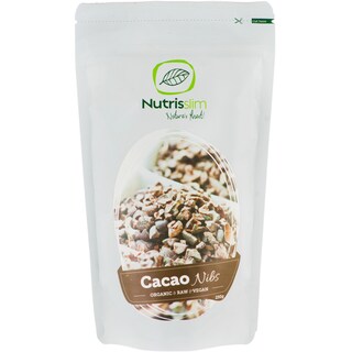 Nutrisslim | SuperFoods | Boabe de cacao creole, raw vegan, eco 250g