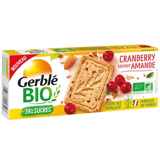 Gerble | Biscuiti cu merisoare si aroma de migdale eco 132g