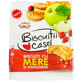 Alka | Biscuitii Casei | Biscuiti cu mere si merisoare 180g