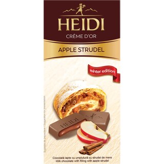 Heidi | Creme D'or | Ciocolata lapte cu umplutura cu strudel de mere 80g