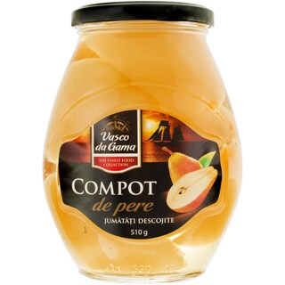 Vasco da Gama | Compot de pere bucati 530ml