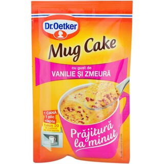 Dr. Oetker | Mug Cake | Mix pentru prajitura la cana cu gust de vanilie si zmeura 53g