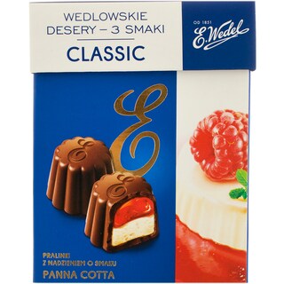 Wedel | Bomboane de ciocolata cu lapte si umplutura mix clasic 192g