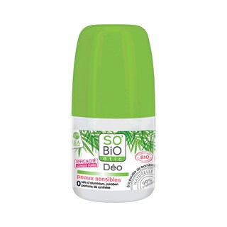 So'Bio | Deodorant cu pudra de bambus pentru piele sensibila fara saruri, aluminiu,parabeni si parfum 50ml
