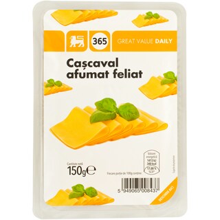 365 | Cascaval de vaca afumat felii 150g