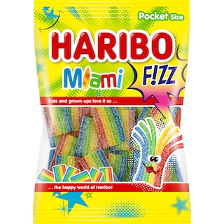 Haribo | Jeleuri Miami Fizz cu aroma tropicala 85g