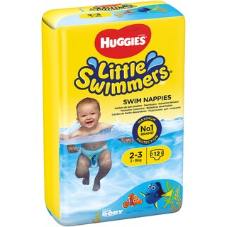 Huggies | Little swimmers | Scutece chilotel pentru apa, marimea 2-3, 3-8 kg, 12 bucati