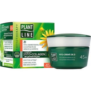 Plant Line | Crema de zi pentru fata cu extract de Arnica si Caprifoi 45+ 45ml