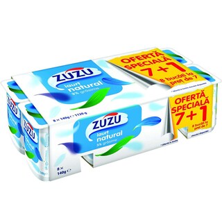 Zuzu | Iaurt natural 3% grasime 8x140g