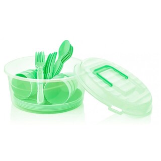 Juguar | Set serviciu din plastic pentru picnic, diverse culori